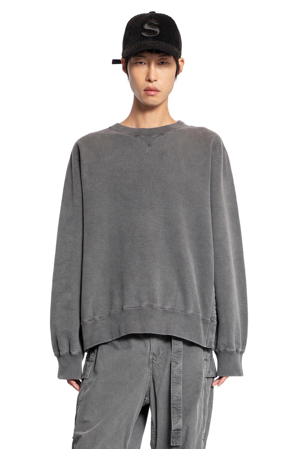 SACAI MAN GREY SWEATSHIRTS