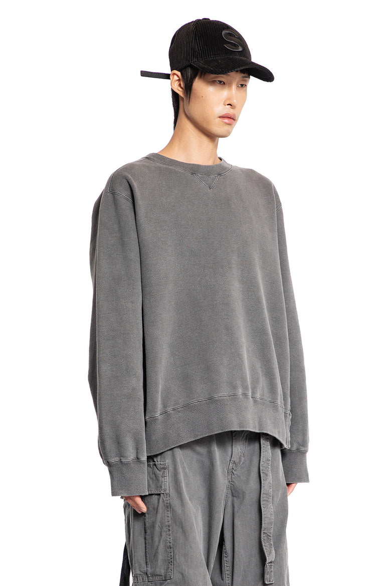 SACAI MAN GREY SWEATSHIRTS