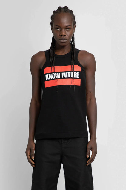 Antonioli SACAI MAN BLACK T-SHIRTS & TANK TOPS
