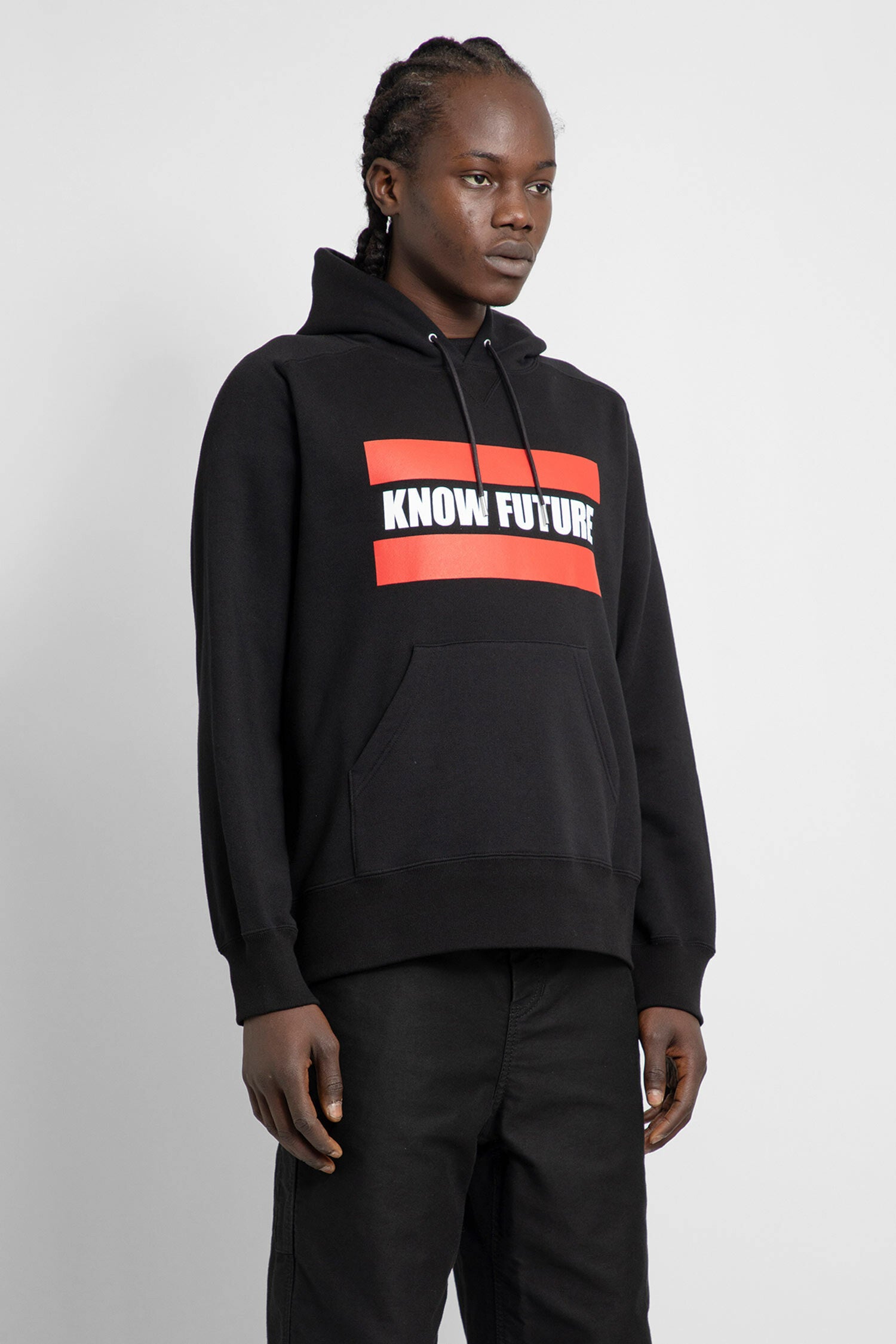 SACAI MAN BLACK SWEATSHIRTS