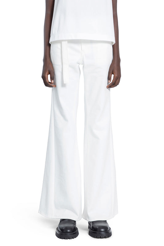 SACAI WOMAN WHITE JEANS