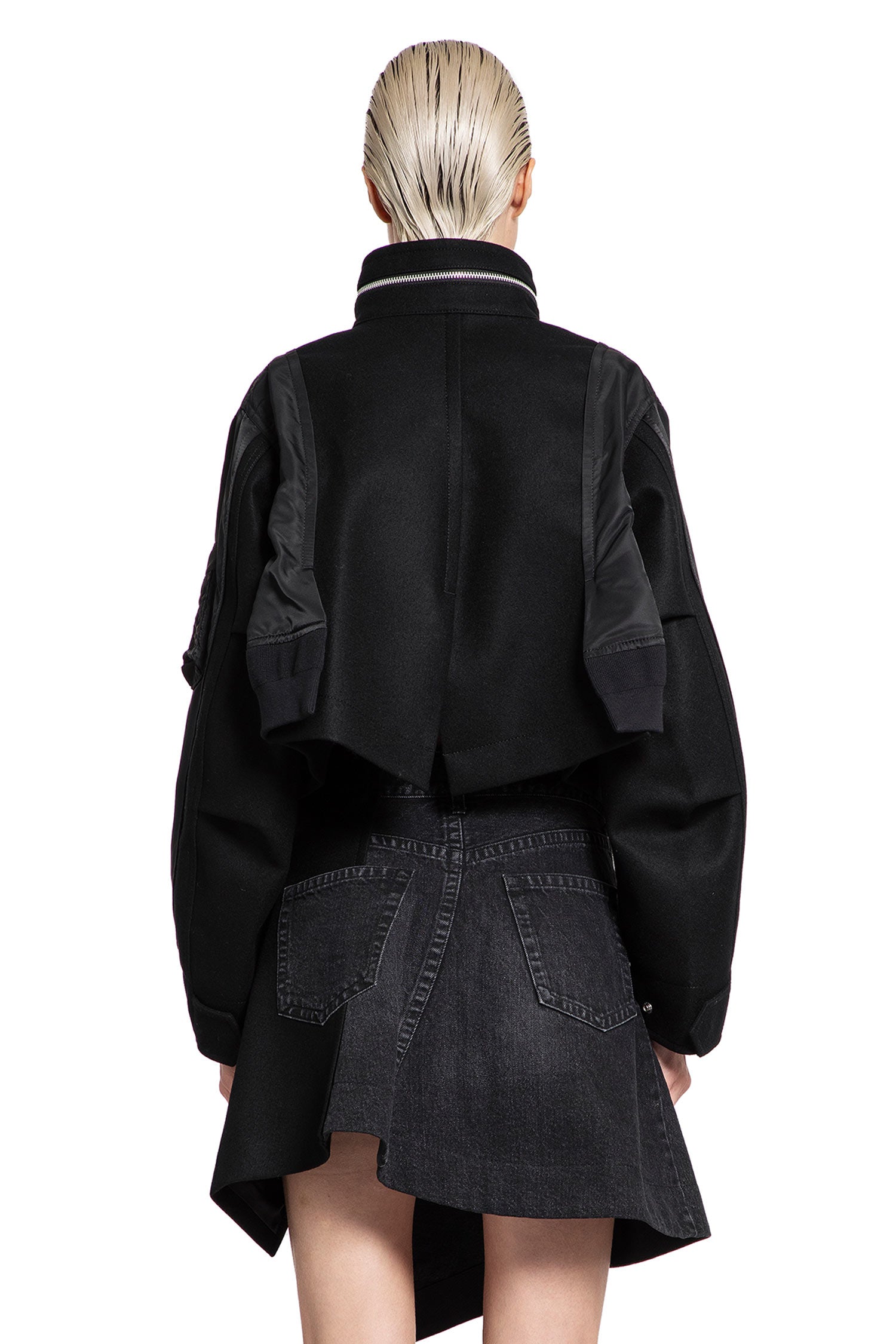 SACAI WOMAN BLACK JACKETS