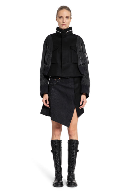 SACAI WOMAN BLACK JACKETS