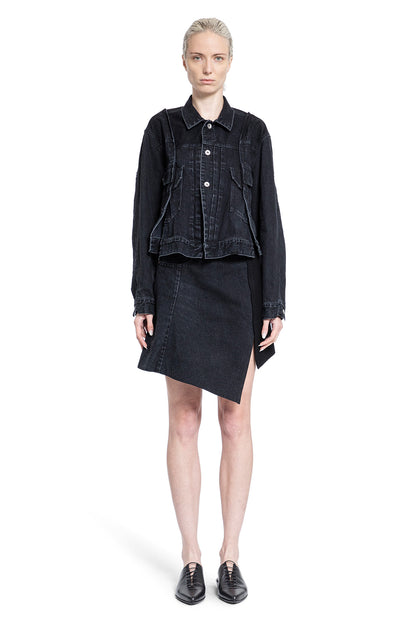 SACAI WOMAN BLACK SKIRTS