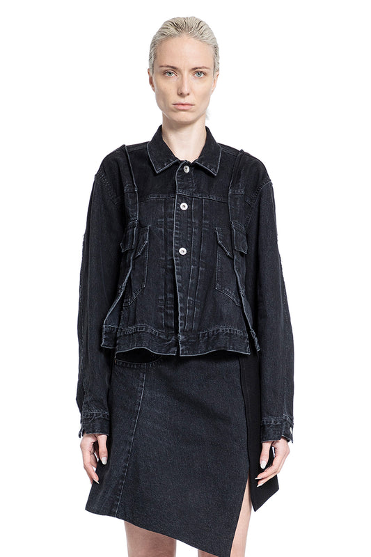 SACAI WOMAN BLACK JACKETS