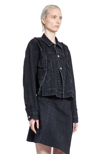 SACAI WOMAN BLACK JACKETS