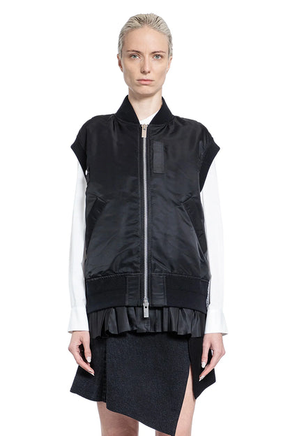 Antonioli SACAI WOMAN BLACK VESTS