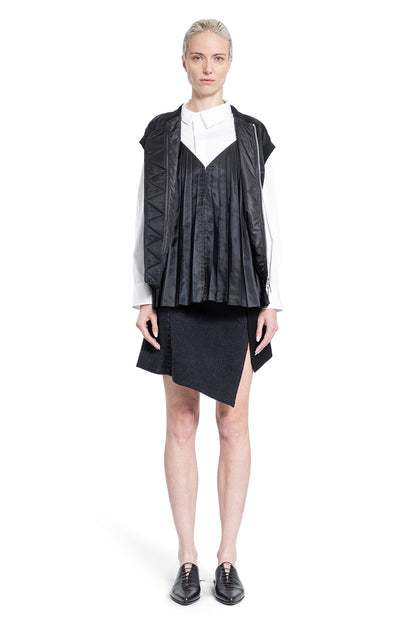 SACAI WOMAN BLACK VESTS