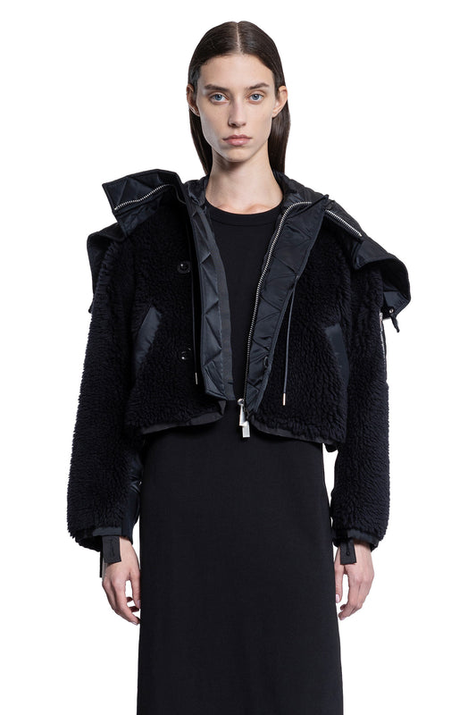 SACAI WOMAN BLACK JACKETS