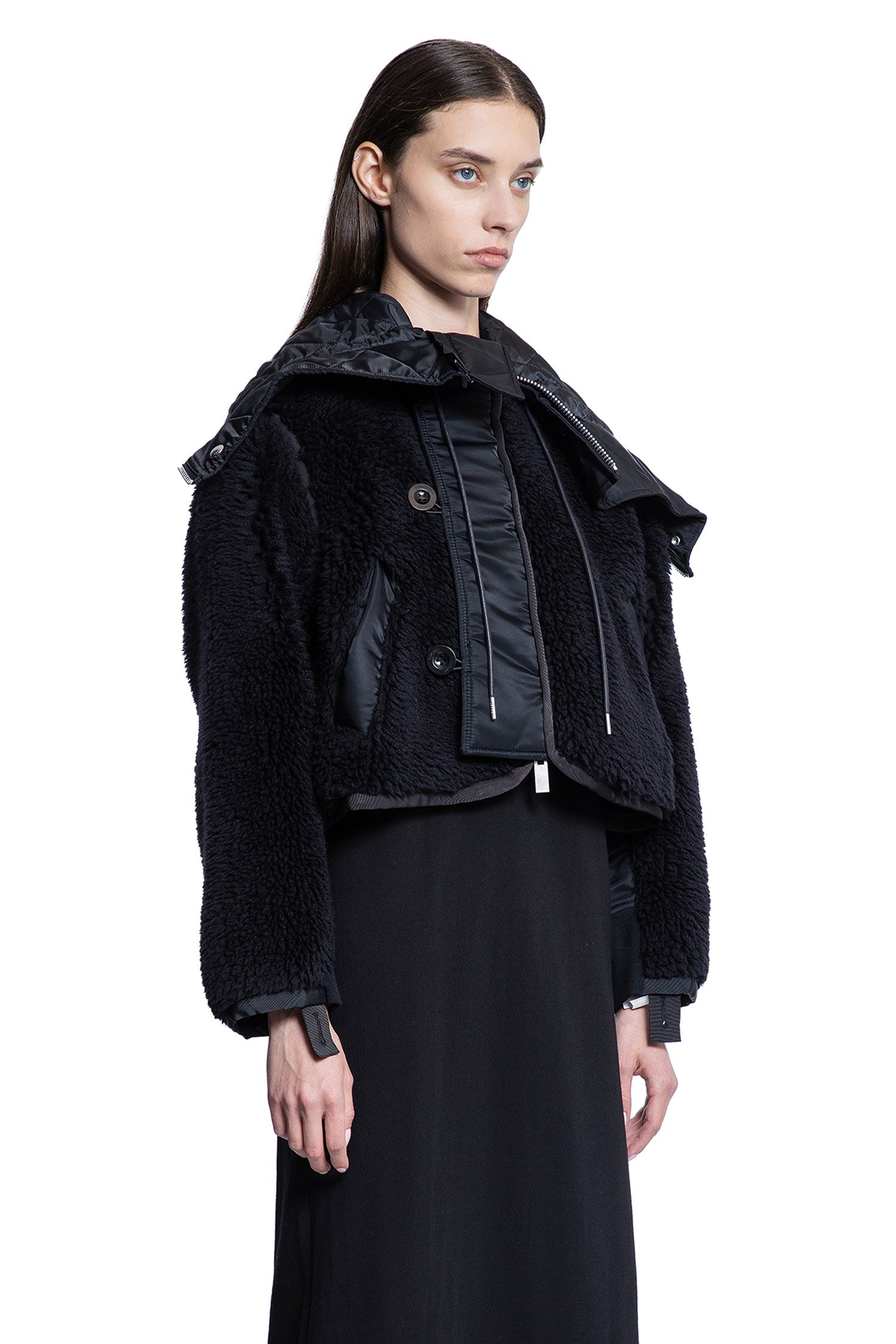 SACAI WOMAN BLACK JACKETS