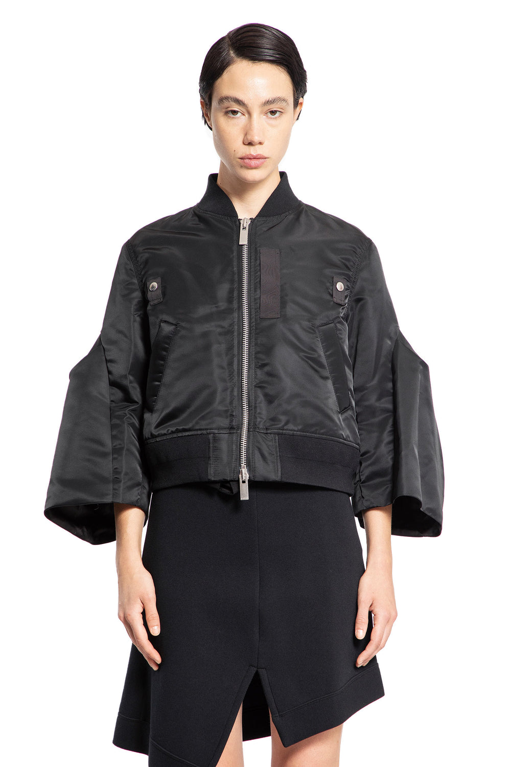 SACAI WOMAN BLACK JACKETS