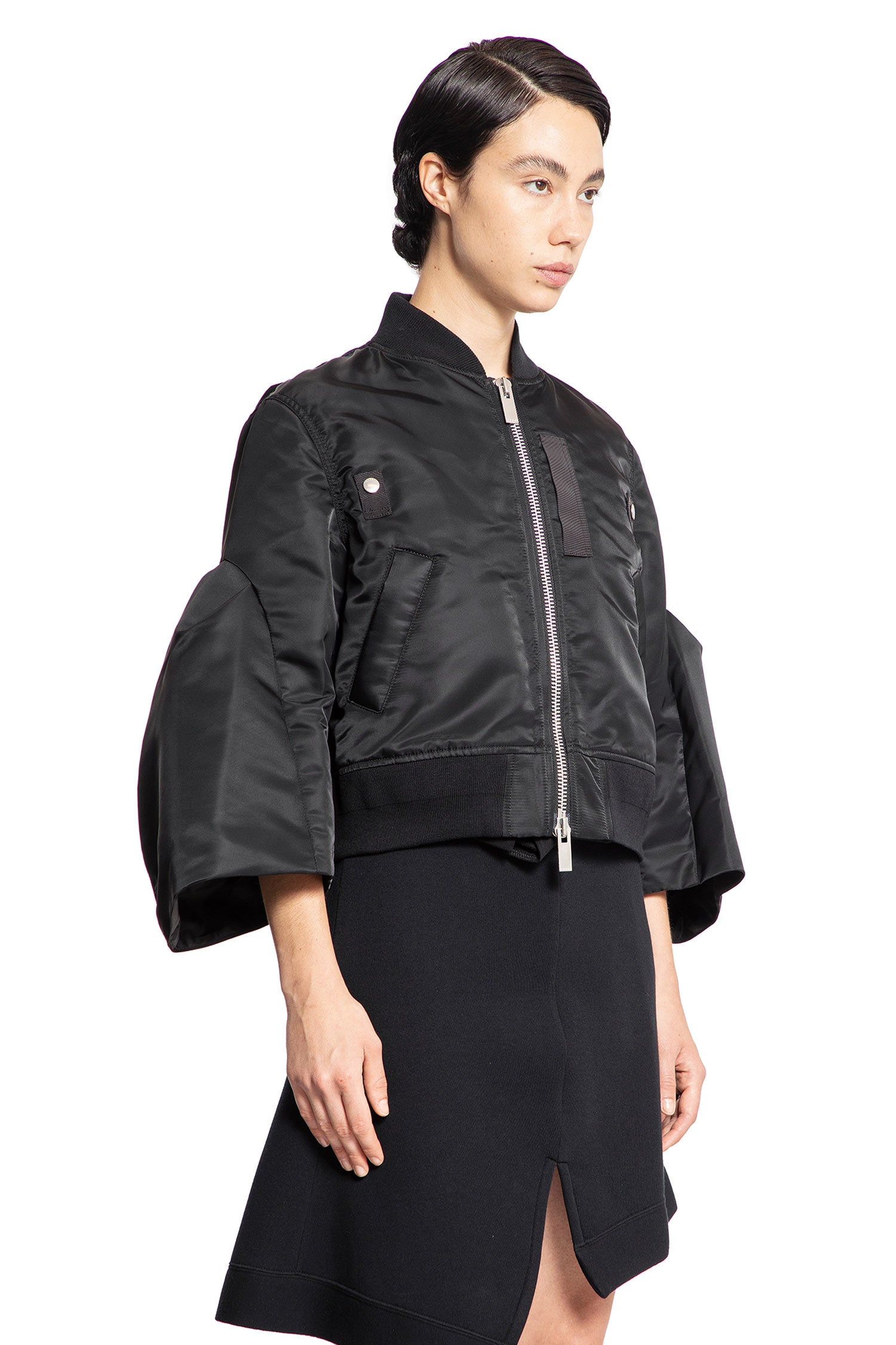 SACAI WOMAN BLACK JACKETS