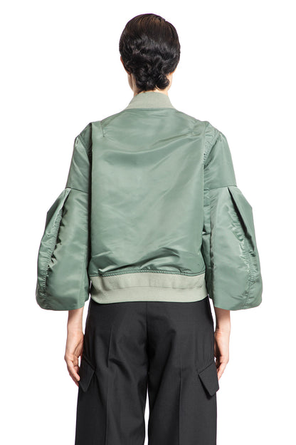 SACAI WOMAN GREEN JACKETS