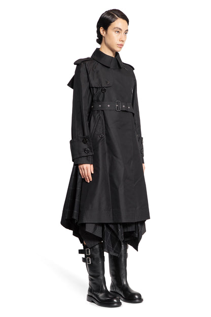 SACAI WOMAN BLACK COATS