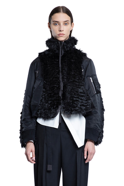 SACAI WOMAN BLACK JACKETS