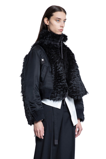 SACAI WOMAN BLACK JACKETS