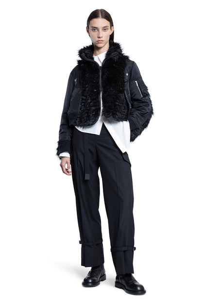 SACAI WOMAN BLACK JACKETS