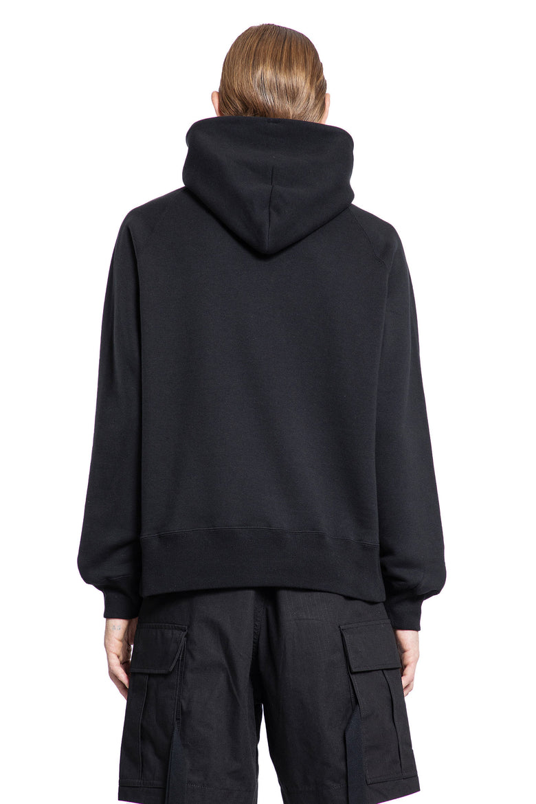 SACAI MAN BLACK SWEATSHIRTS