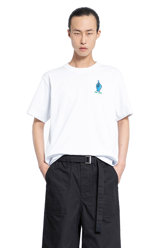 SACAI MAN WHITE T-SHIRTS & TANK TOPS