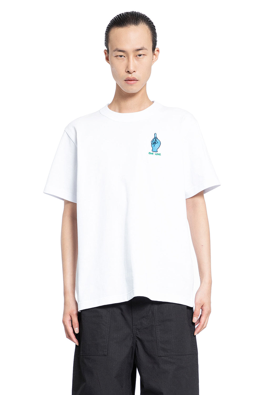 SACAI MAN WHITE T-SHIRTS & TANK TOPS