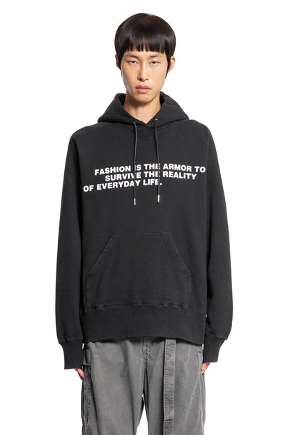 SACAI MAN BLACK SWEATSHIRTS