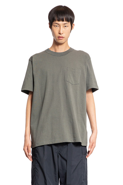 Antonioli SACAI MAN GREEN T-SHIRTS & TANK TOPS