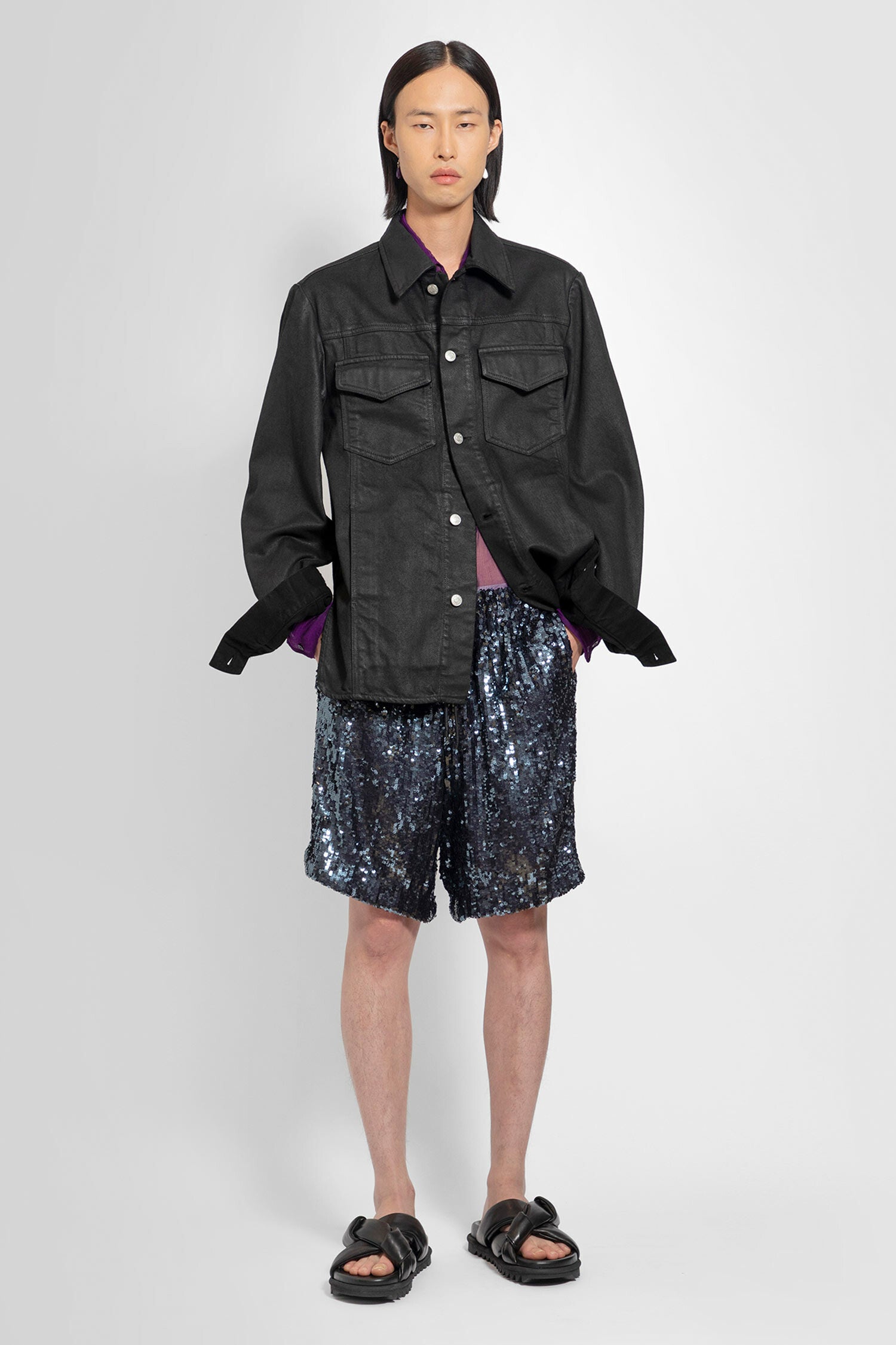 DRIES VAN NOTEN MAN BLACK JACKETS