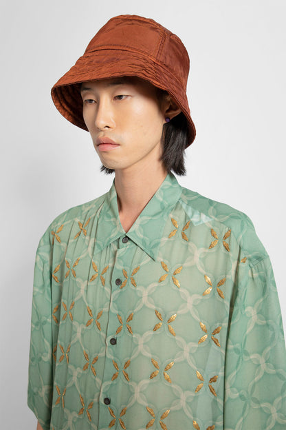 DRIES VAN NOTEN MAN GREEN SHIRTS