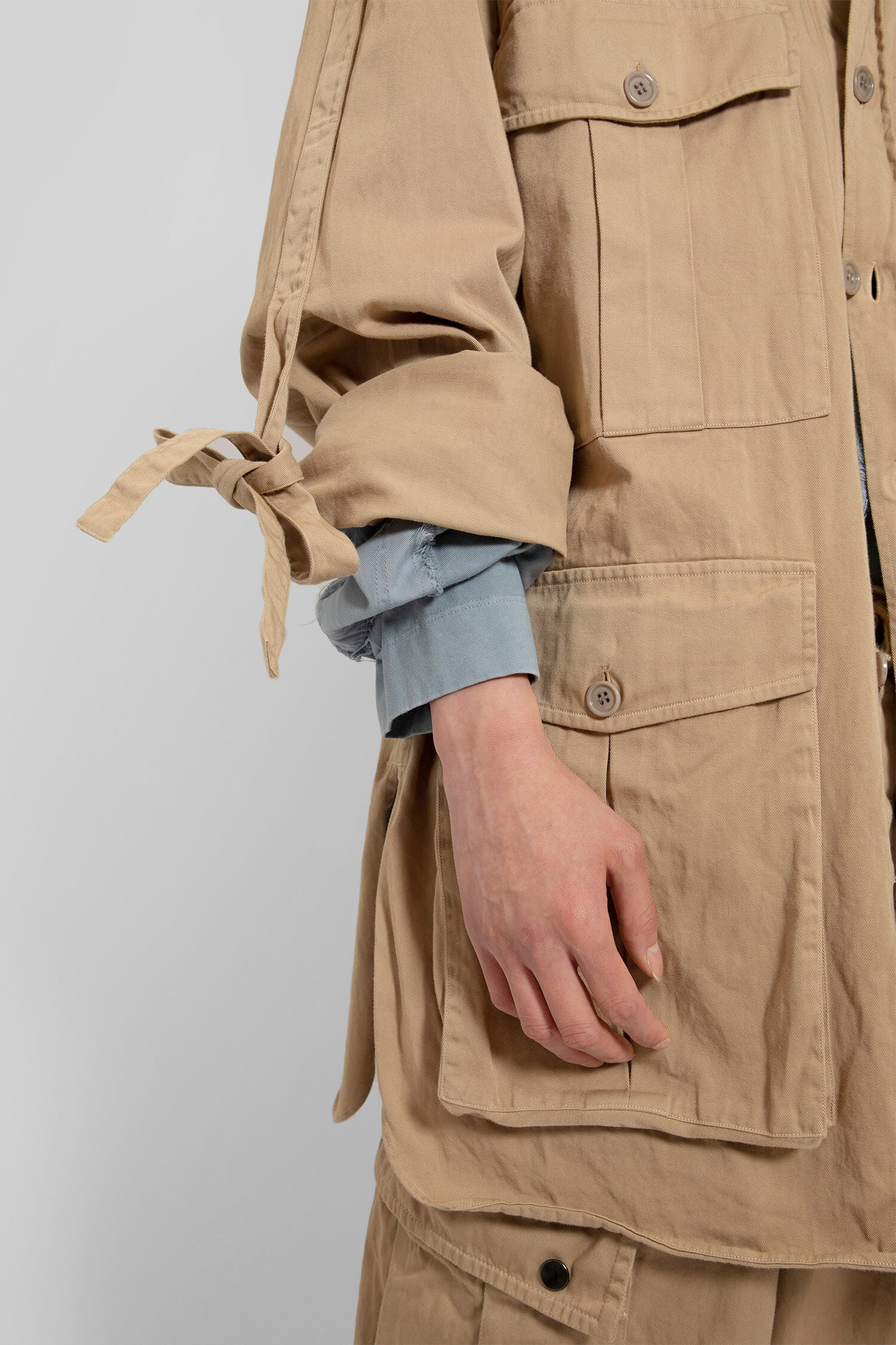 DRIES VAN NOTEN MAN BEIGE SHIRTS