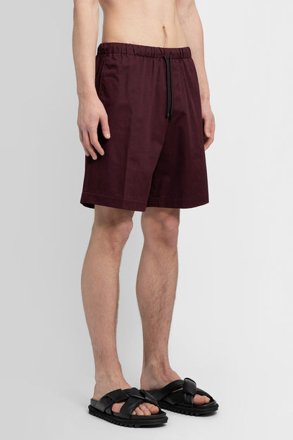 DRIES VAN NOTEN MAN RED SHORTS & SKIRTS