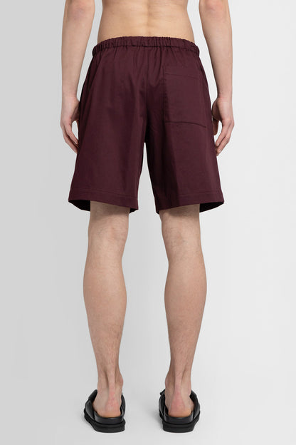 DRIES VAN NOTEN MAN RED SHORTS & SKIRTS