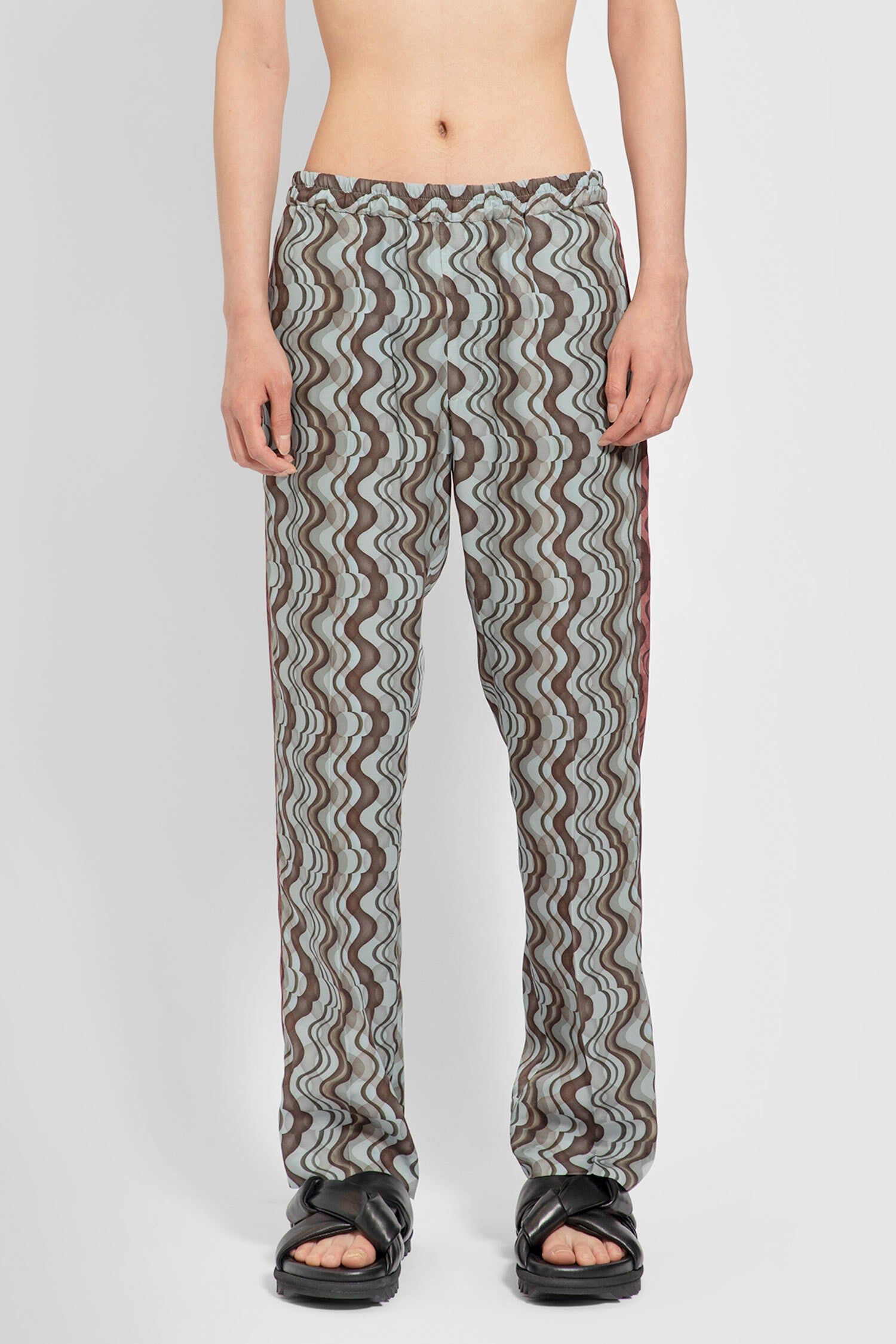 DRIES VAN NOTEN MAN MULTICOLOR TROUSERS