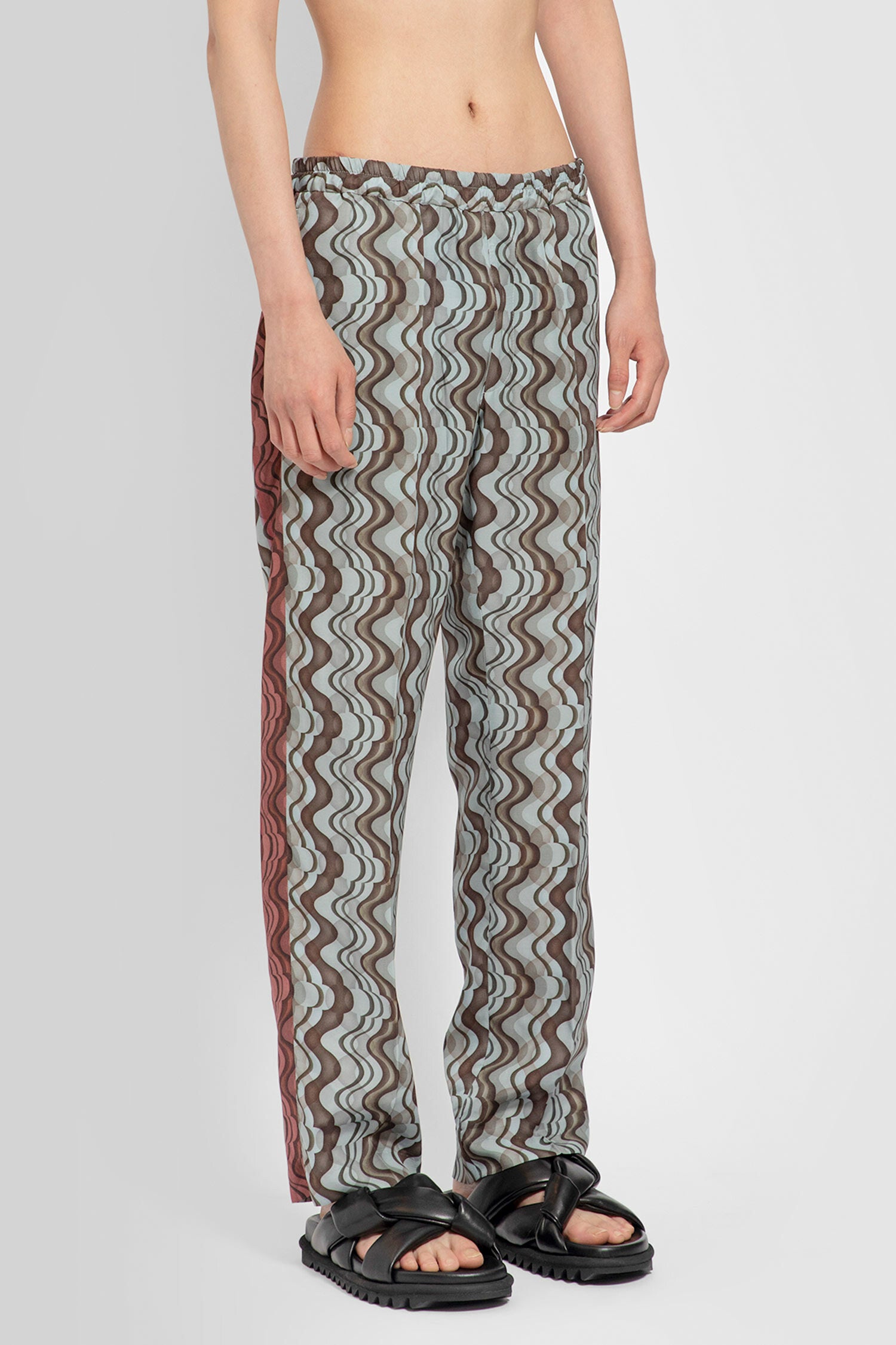 DRIES VAN NOTEN MAN MULTICOLOR TROUSERS