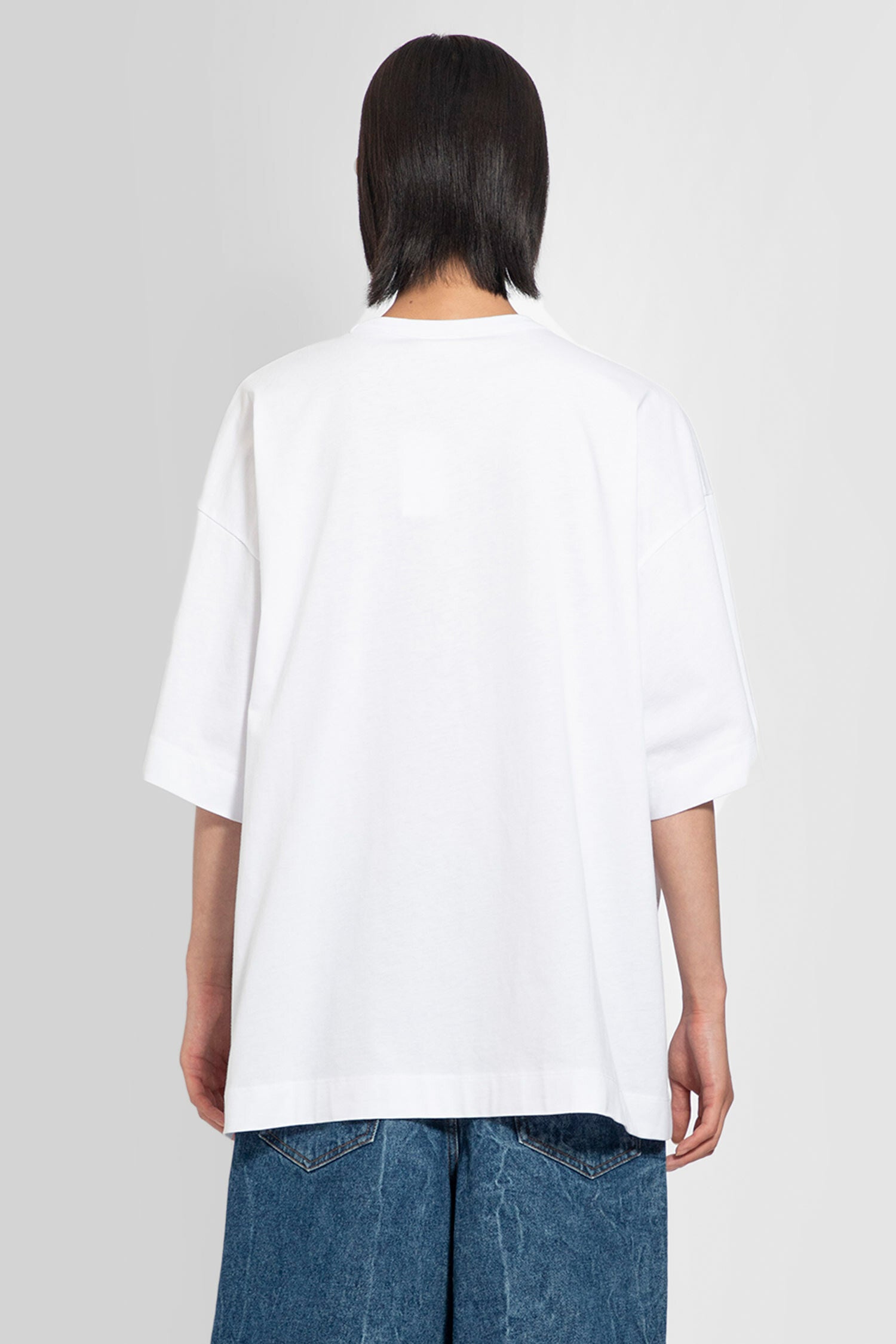 DRIES VAN NOTEN MAN WHITE T-SHIRTS & TANK TOPS