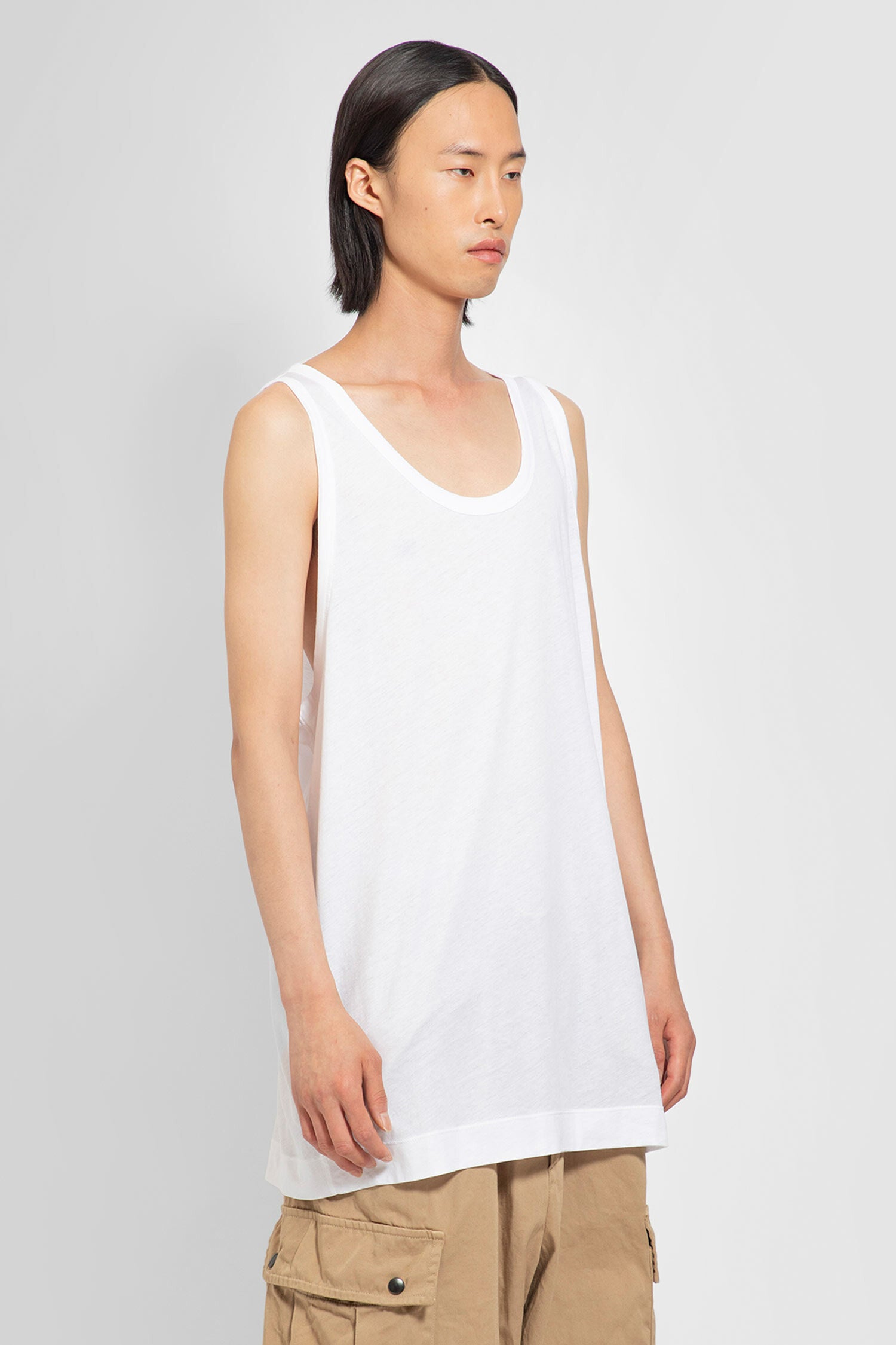 DRIES VAN NOTEN MAN WHITE T-SHIRTS