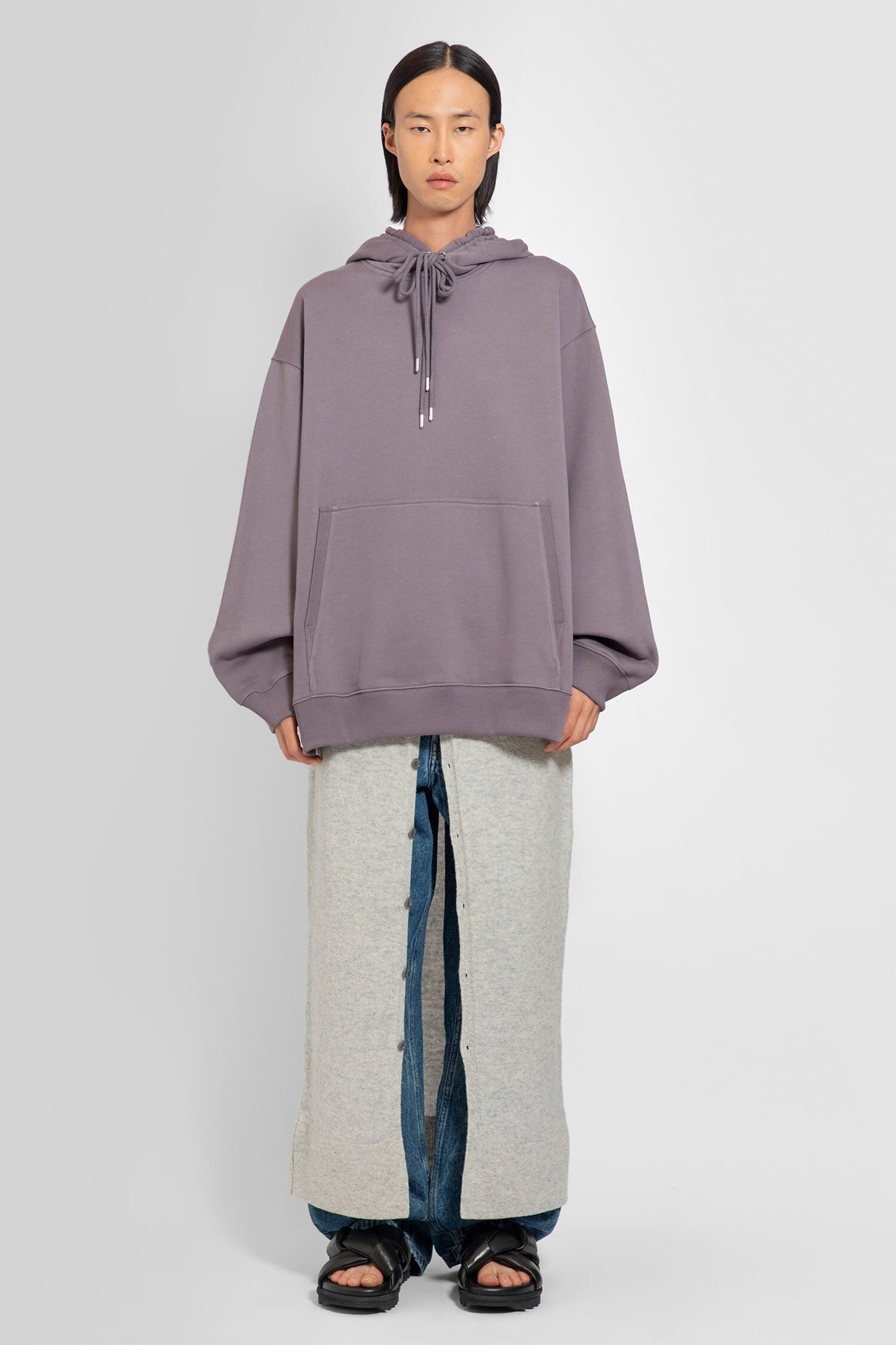 DRIES VAN NOTEN MAN PURPLE SWEATSHIRTS