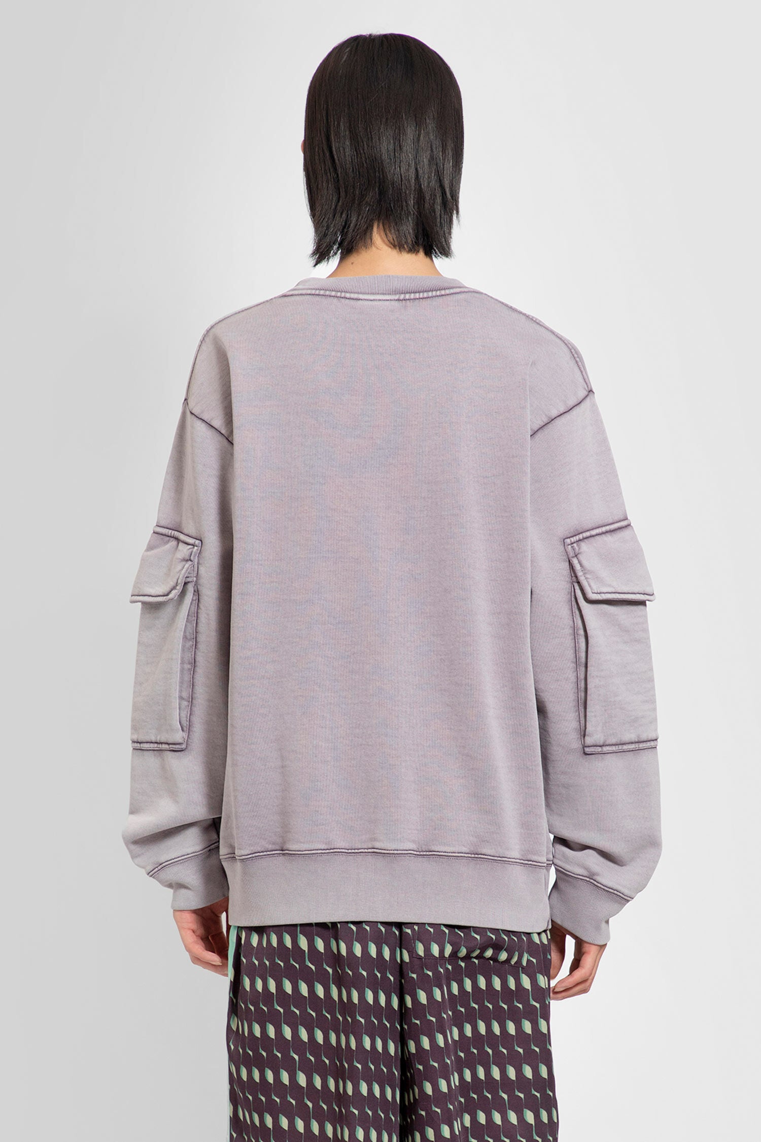 DRIES VAN NOTEN MAN PURPLE SWEATSHIRTS