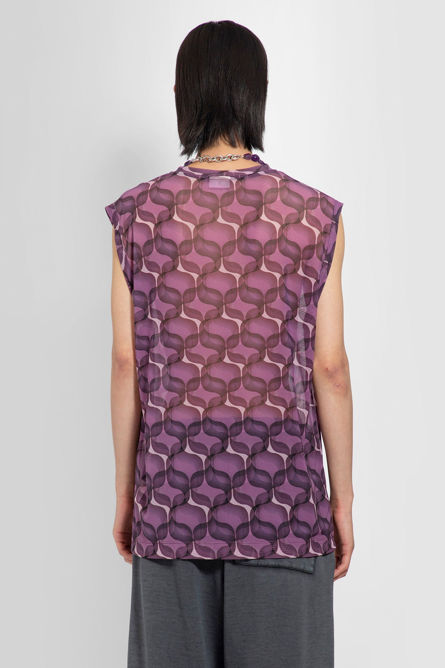 DRIES VAN NOTEN MAN PURPLE T-SHIRTS