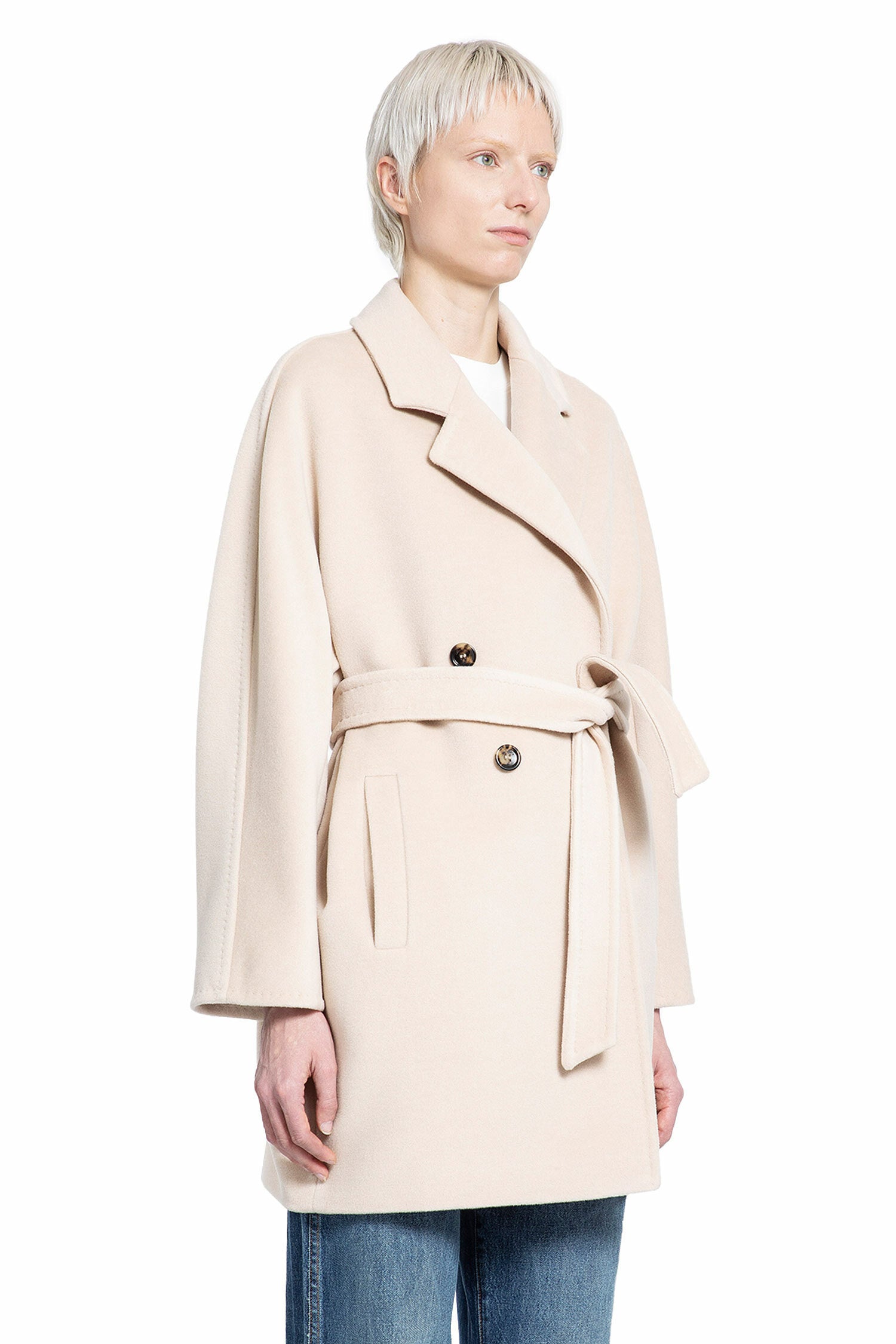 MAX MARA WOMAN BEIGE COATS