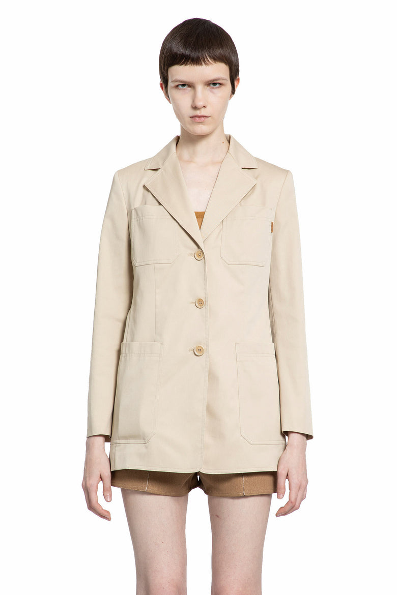 MAX MARA WOMAN BEIGE BLAZERS