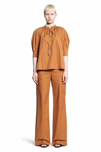 MAX MARA WOMAN BROWN SHIRTS