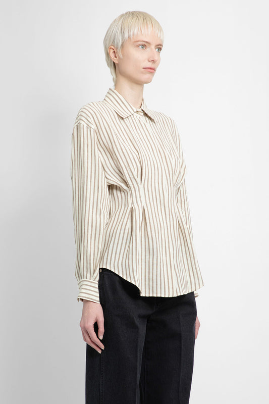 MAX MARA WOMAN BEIGE SHIRTS