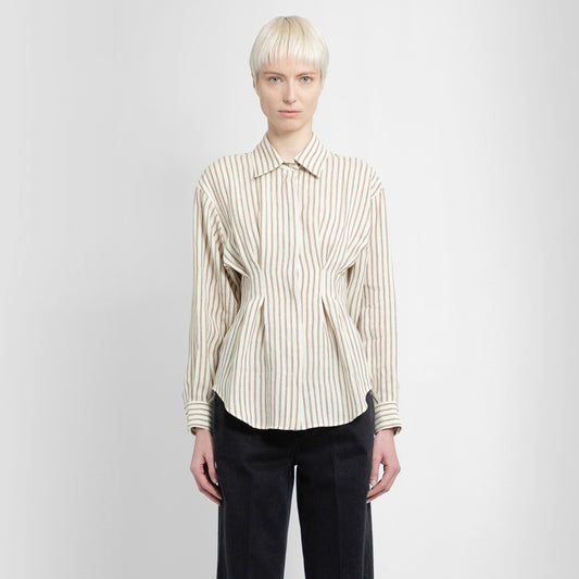 MAX MARA WOMAN BEIGE SHIRTS