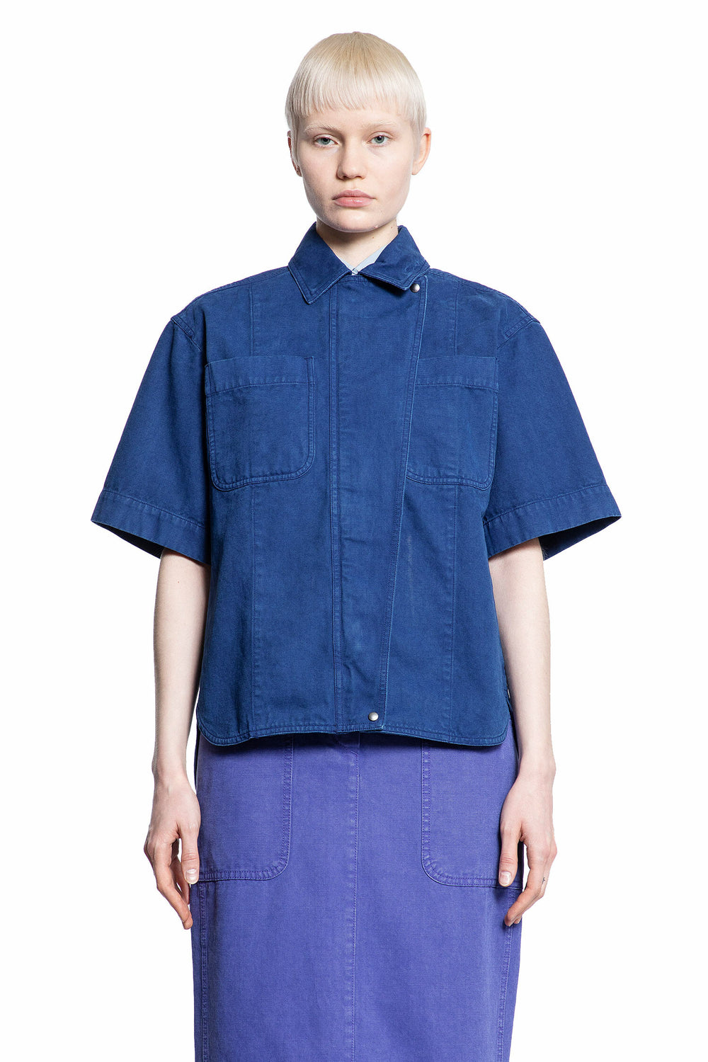 MAX MARA WOMAN BLUE SHIRTS