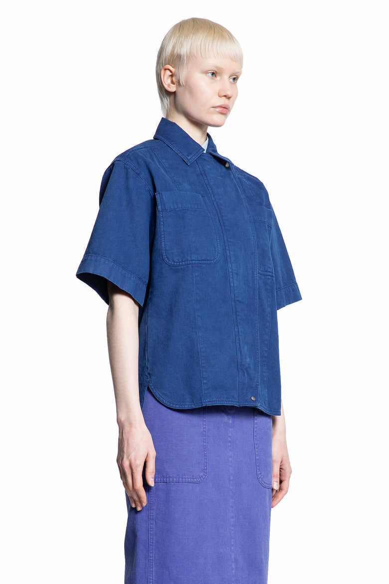 MAX MARA WOMAN BLUE SHIRTS