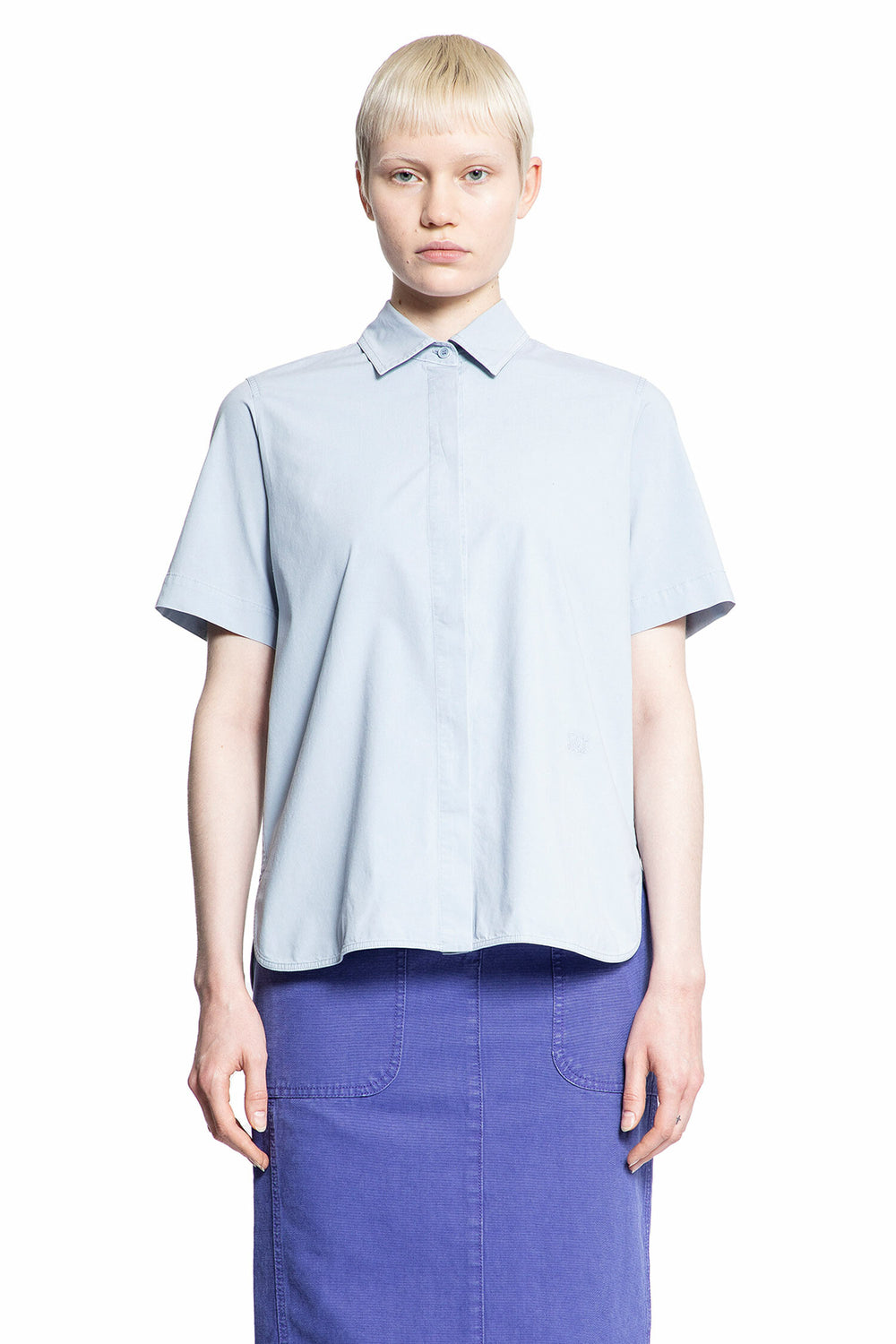 MAX MARA WOMAN BLUE SHIRTS