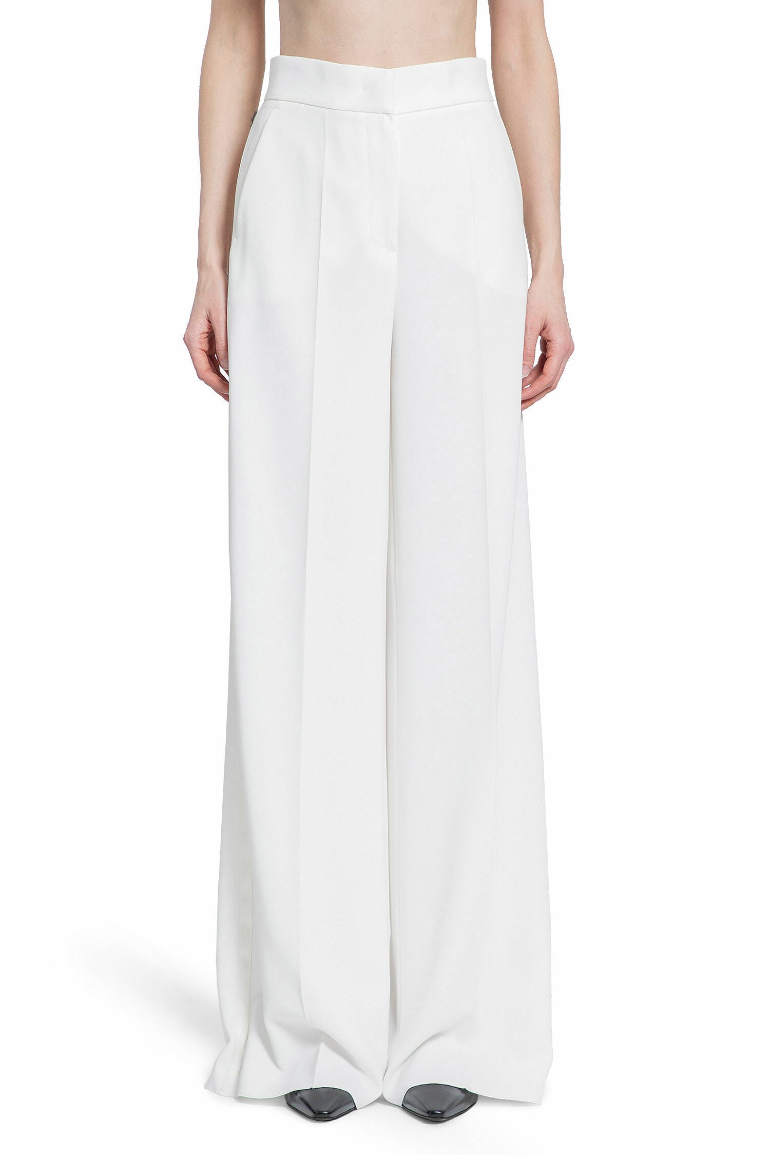 MAX MARA WOMAN WHITE TROUSERS