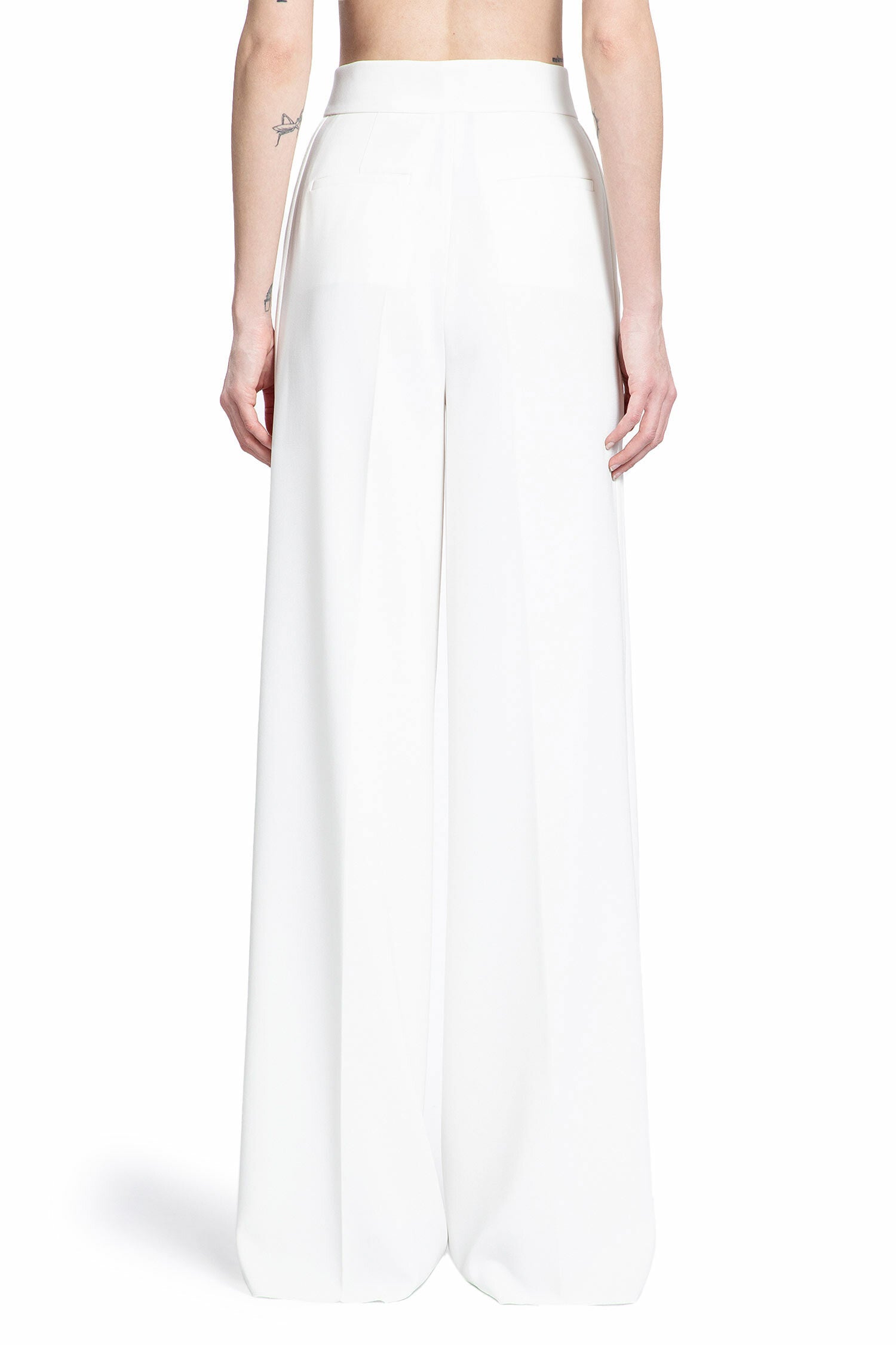 MAX MARA WOMAN WHITE TROUSERS