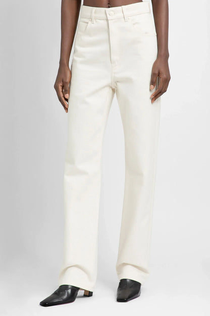 Antonioli MAX MARA WOMAN OFF-WHITE TROUSERS