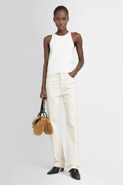 MAX MARA WOMAN OFF-WHITE TROUSERS